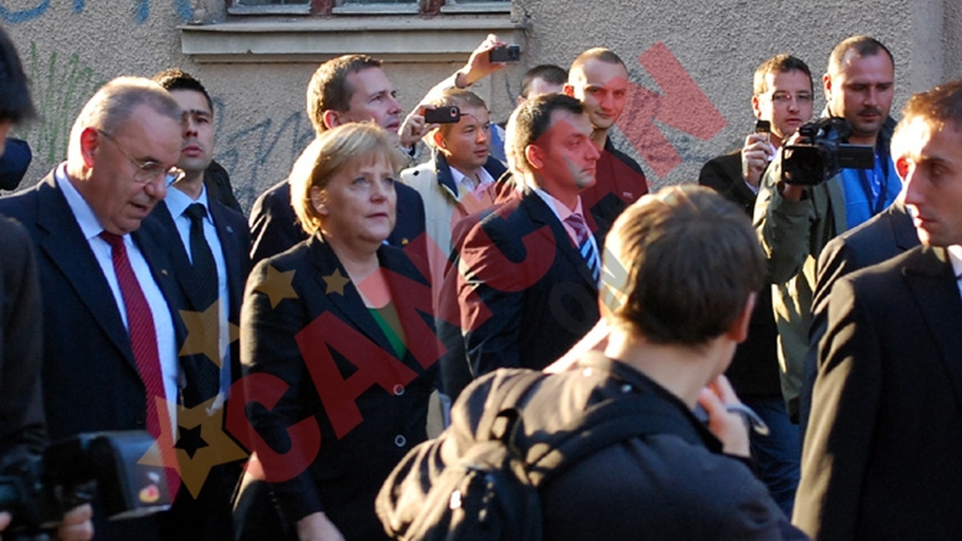 Angela Merkel, la primbare prin Cluj