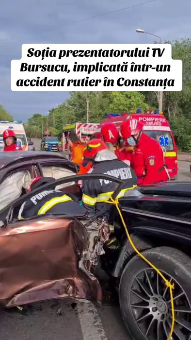 Soția lui Bursucu' a făcut ACCIDENT în Constanța/ sursă foto: social media
