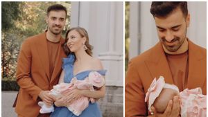 Liviu Teodorescu și-a botezat în stil mare fetița. Soția artistului a făcut furori cu ținuta aleasă