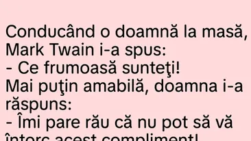 BANC | Mark Twain și doamna frumoasă
