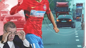 Fotbalistul pentru care Gigi Becali cere 200 milioane € a făcut ravagii pe centură! S-a strecurat milimetric printre TIR-uri!
