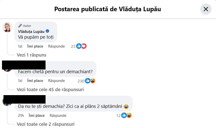Sursă: Facebook