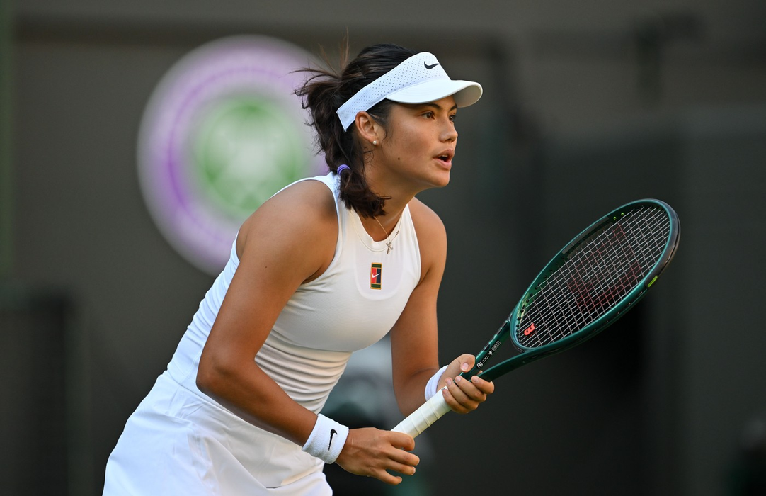Emma Raducanu la Wimbledon. Foto: Profimedia