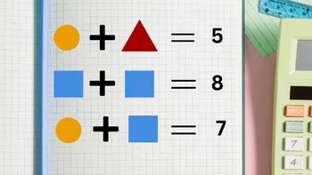 Test de inteligență | Rezolvați ecuația din imagine: Care este valoarea unui triunghi?