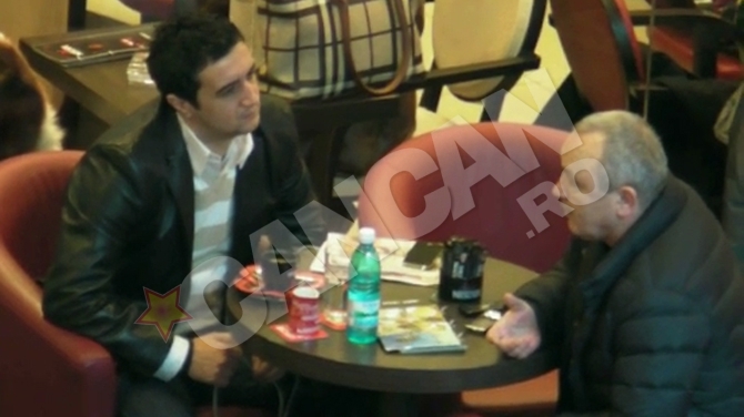 VIDEO Lucian Becali nu este la fel de vorbaret la intalnirile de afaceri! Mut in fata unei cafele