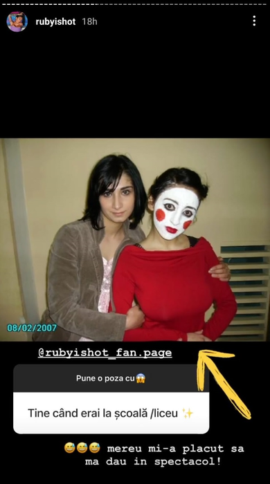 Ruby, transformată de operațiile estetice! A postat imagini din adolescență și o poză de album cu mama ei
