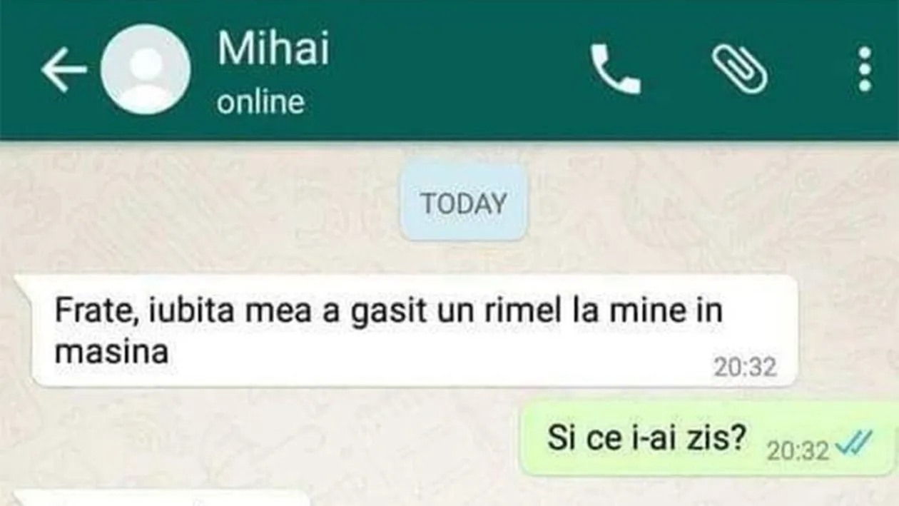 BANCUL ZILEI | Frate, iubita mea a găsit un rimel la mine în mașină