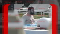  Toplessul anului! ”Regele” Salam, fotografiat la piscină cu vedere la... ”ghiozdan”