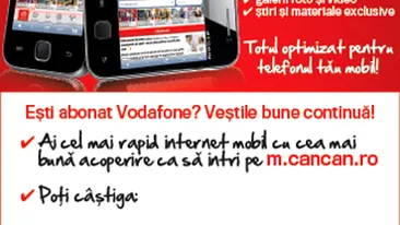 Promotia de pe m.cancan.ro continua! Aproape jumatate dintre premiile puse la bataie isi asteapta castigatorii! Si tu poti castiga un telefon sau marele premiu o super tableta!