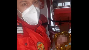 O fetiță a venit pe lume într-o ambulanță SMURD: ”A fost cea mai intensă senzație”