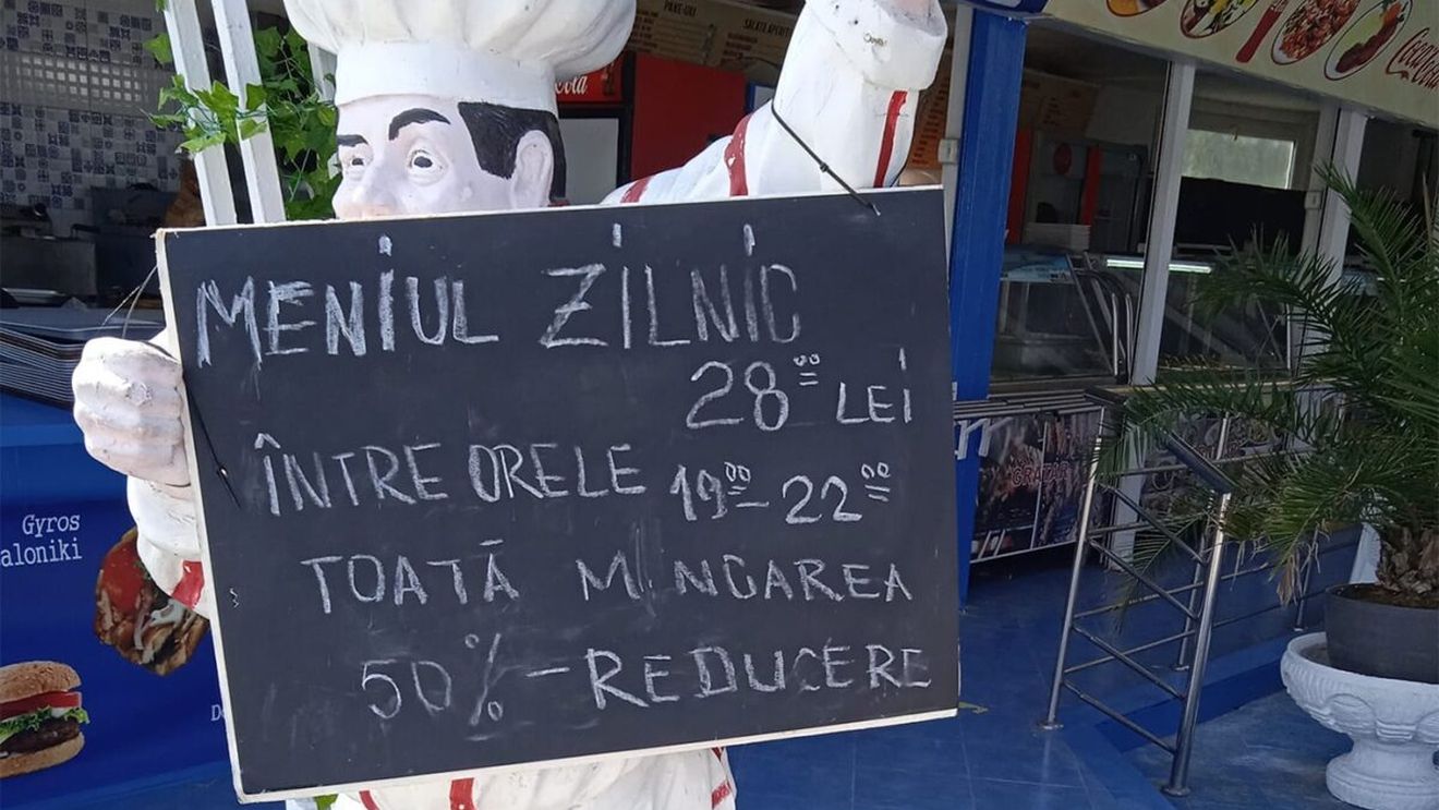 Ce a primit Andreea din Sibiu, după ce a comandat meniul zilei, la 28 de lei, într-un restaurant din Neptun