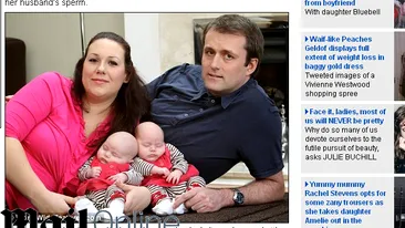 Femeia care este alergica la sotul sau a reusit sa nasca! VEZI ce a facut si cat a cheltuit pentru a avea gemeni