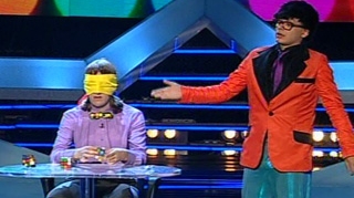 VIDEO Cristian Leana a stabilit un nou record in cele mai grele conditii! A uimit din nou juriul cu mintea lui sclipitoare!