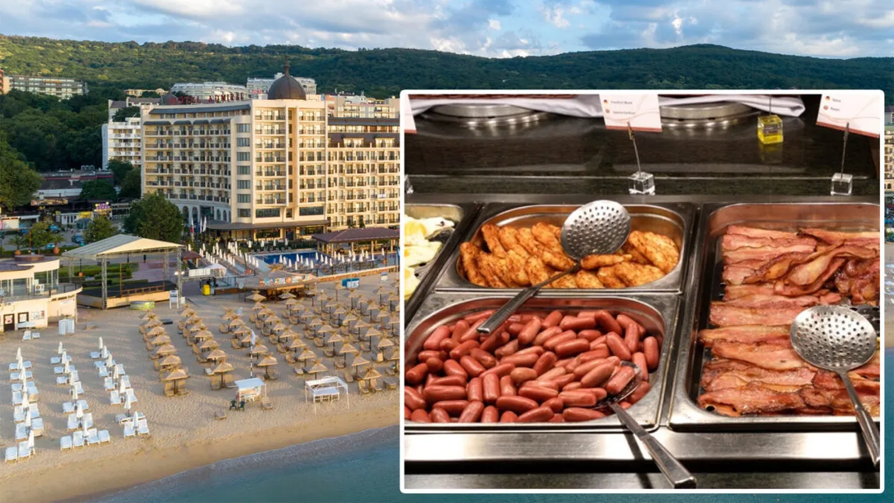 Ce a primit la cină o turistă din România, care s-a cazat într-un hotel de 5 stele din Bulgaria: Am avut micul dejun și cina incluse