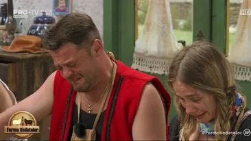 Grațiela și Andrei Duban au izbucnit în plâns! Ce s-a petrecut cu cei doi, care au cedat, fără să le pese că erau filmați la Ferma Vedetelor