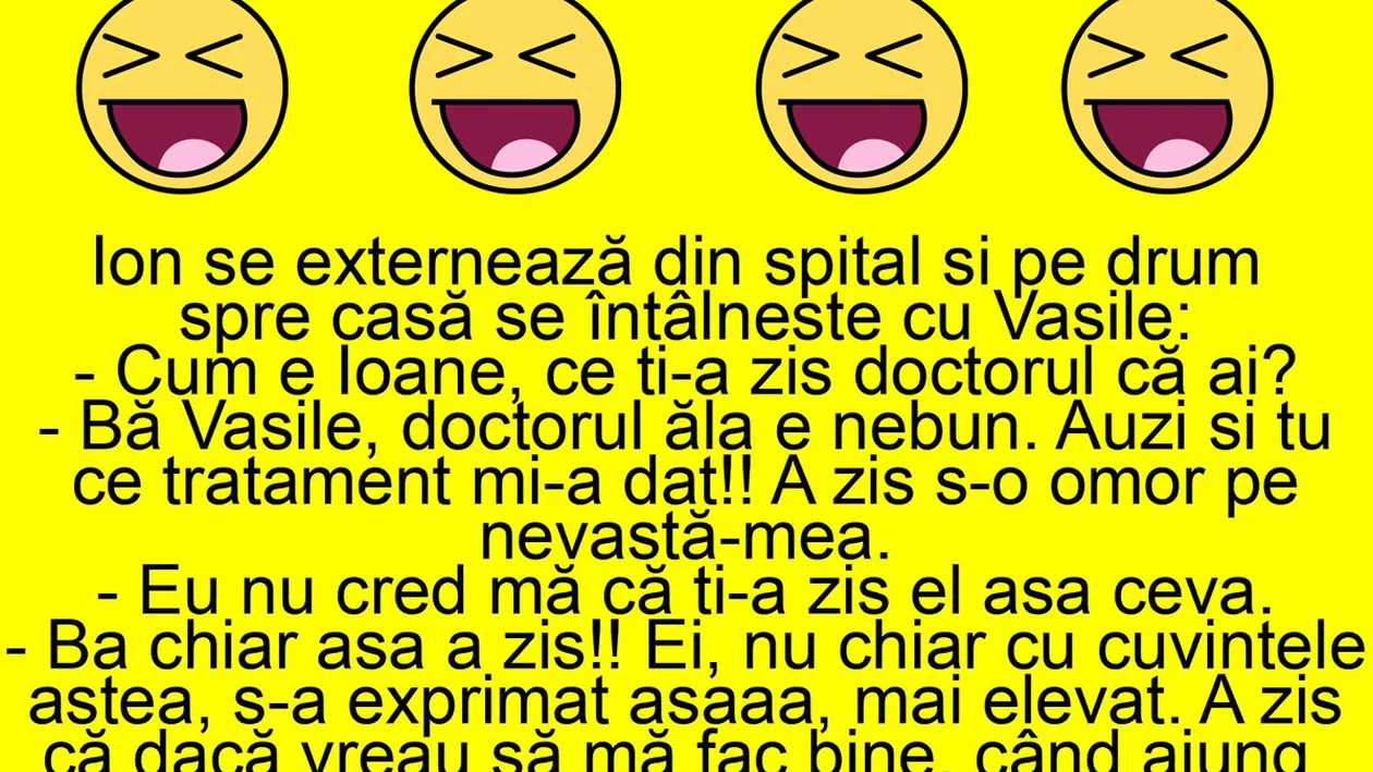 BANC | Ion se externează din spital și, pe drum spre casă, se întâlnește cu Vasile