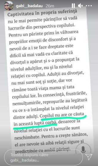 Gabi Bădălău o atacă din nou pe Claudia Pătrășcanu. Ce mesaj i-a transmis afaceristul fostei sale soții