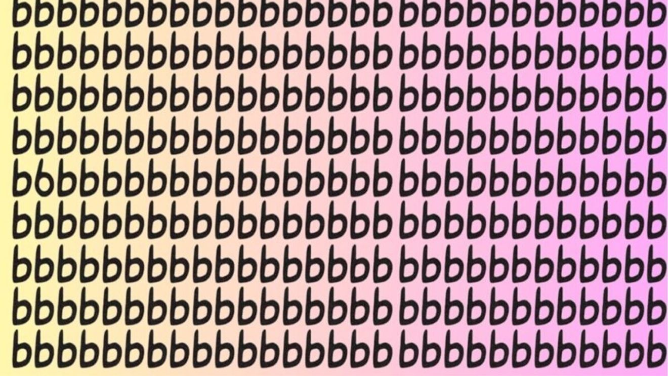 Iluzie optică virală | Găsiți cifra 6 ascunsă printre literele "b" din această poză