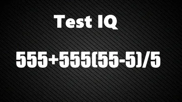 TEST IQ | Un geniu îl rezolvă în 10 secunde