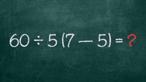 TEST IQ | Cât fac 60:5(7-2)? Atenție, doar 7 din 10 dau răspunsul corect!