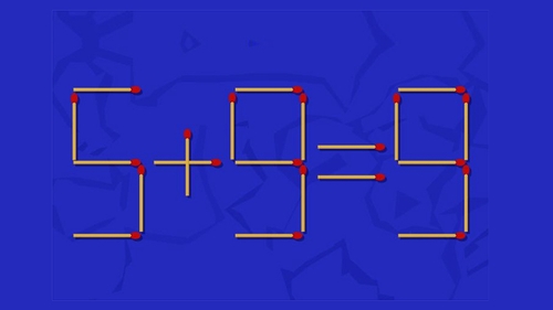 TEST IQ | Puteți muta un singur băț pentru a transforma 5+9=9 într-o egalitate corectă?
