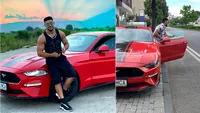 EXCLUSIV | Bogdan Mocanu a dezvăluit care a fost prima lui mașină: “M-am răsturnat cu el”. Se plimbă cu un Mustang care nu e încă al lui, iar în acte, are un Mercedes C Class Hybrid