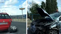 Accident violent pe DN1. Impactul a fost atât de puternic, încât...