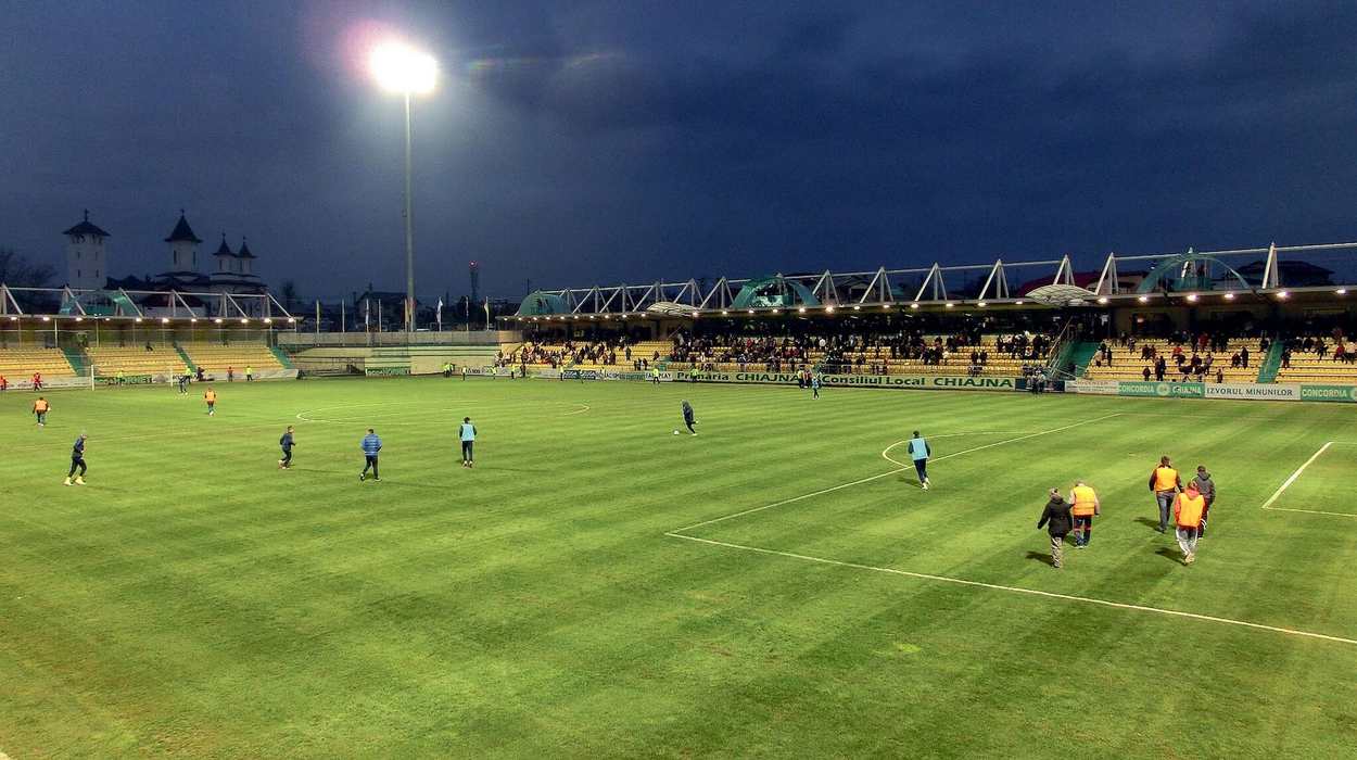 Stadionul Concordiei Chiajna, club finanțat de Mircea Minea