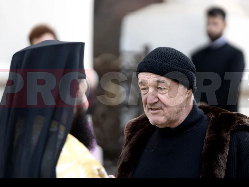 Imagini fabuloase! Cum a venit îmbrăcat Gigi Becali, patronul FCSB-ului, la Patriarhie, la moaștele Sfântului Dimitrie cel Nou | GALERIE FOTO