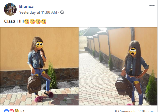 Cum și-a îmbrăcat o mamă din Sibiu fetița în clasa I! Toți au criticat-o: ”Prea mult pentru un copil de vârsta ei!”