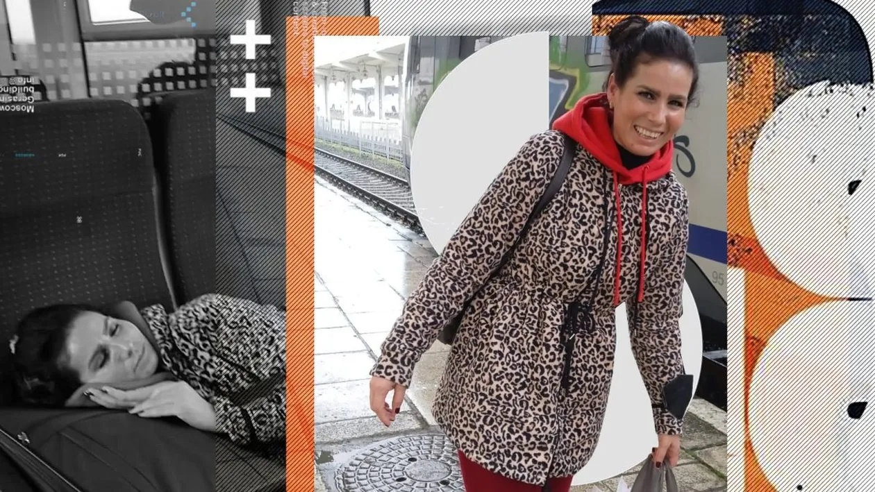 Imagini uluitoare cu artista din Banat. Daniela Ploia, dată jos din tren de conductor, în picioarele goale