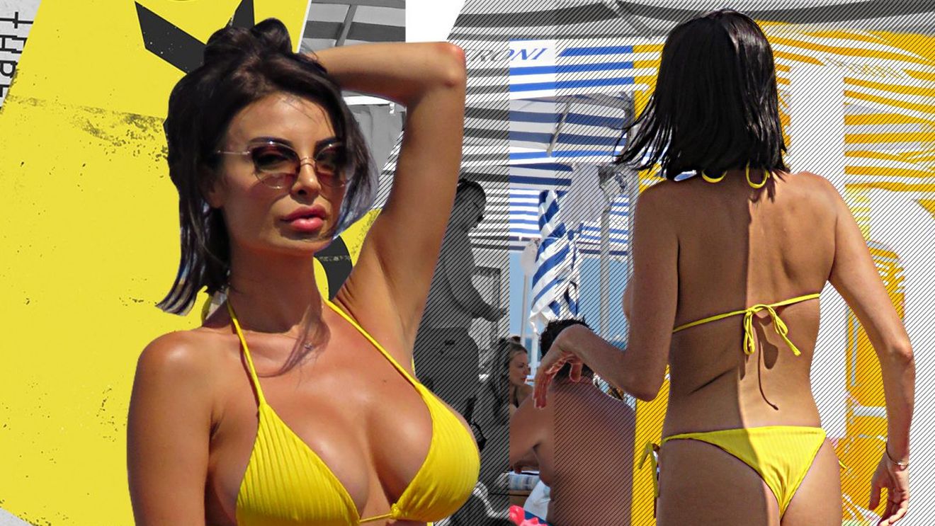 Marinova a „înnebunit” toată plaja! Ploieșteanca lui Jason Derulo și-a etalat formele într-un costum de baie minuscul