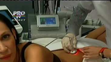 Nicoleta Luciu si-a aratat chilotii rosii in direct la TV! Uite cum se rasfata la masaj!