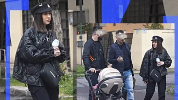 Nicole Cherry a dat microfonul pe biberon! Tata Cherry n-o scapă din ochi pe artistă, chiar dacă s-a așezat la casa ei!