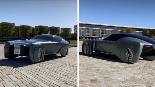 Rolls Royce 103EX, cea mai futuristă mașină a momentului! Ce se ascunde în spatele roților, pe lateral