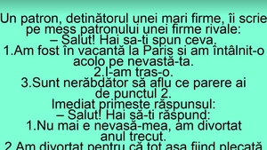 BANCUL ZILEI | "Salut, hai să-ți spun ceva. I-am tras-o lu' nevastă-ta!"