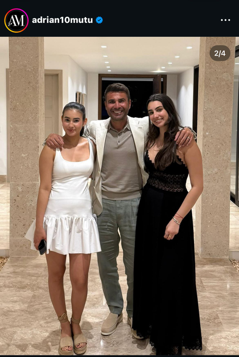 Adi Mutu, reuniune de familie cu fosta și actuala soție. „Briliantul” a strălucit între cele două