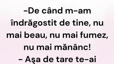 BANCUL DE MARȚI | ”De când m-am îndrăgostit de tine, nu mai beau”