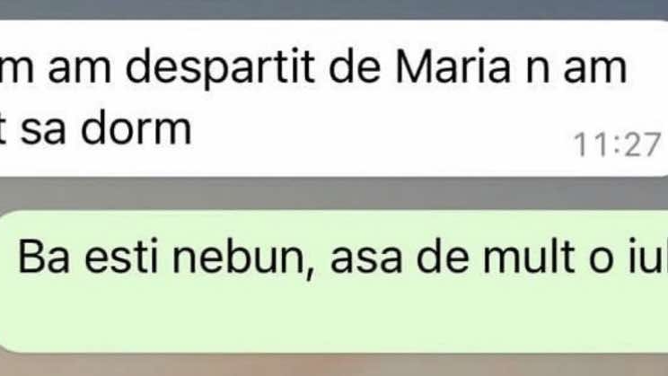 BANC | ”De când m-am despărțit de Maria, n-am mai putut să dorm”