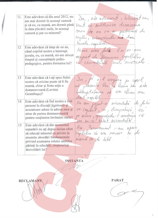Întrebările adresate lui Călin Geambașu în instanță