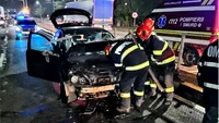 Accident grav cu semne de întrebare pe DN5. Șoferul a fost găsit inconștient