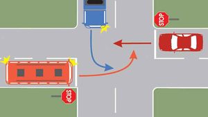 Cea mai simplă întrebare de la examenul auto, la care 9 din 10 şoferi pică instant! Cine intră ultimul în intersecţie?