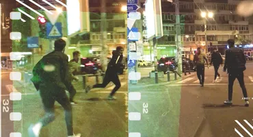S-au încăierat la un semafor din București, iar noi am pus mâna pe ”filmările live”!