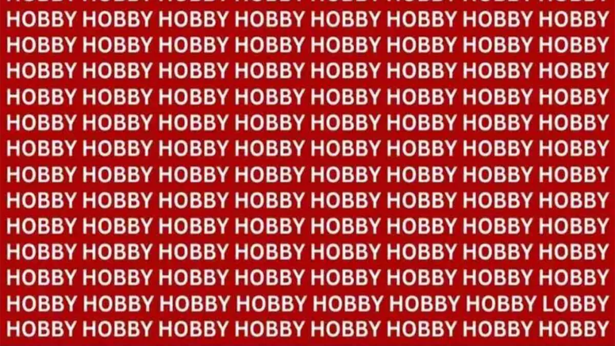 Test de logică | Găsește cuvântul lobby în această imagine, în cel mult 5 secunde!