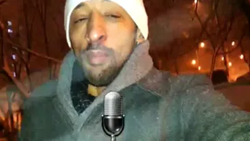 VIDEO Lui Kamara ii arde de glume in plin viscol! Buna dimineata, Romania! Direct din zapada va spun cateva bancuri