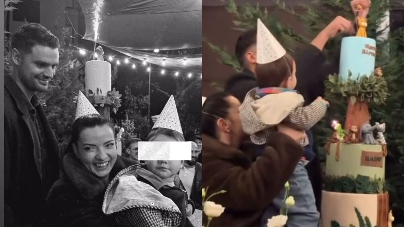 Băiețelul Ancăi Dinicu a împlinit un anișor! Primele imagini de la tăierea moțului