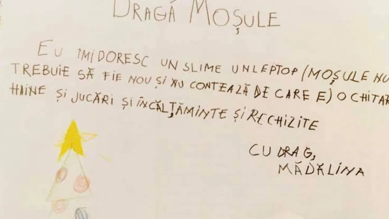 Emoționant! Ce își doresc copiii din satele sărace de la Moș Crăciun: „Niște dulciuri și ceva de mâncare”. FOTO