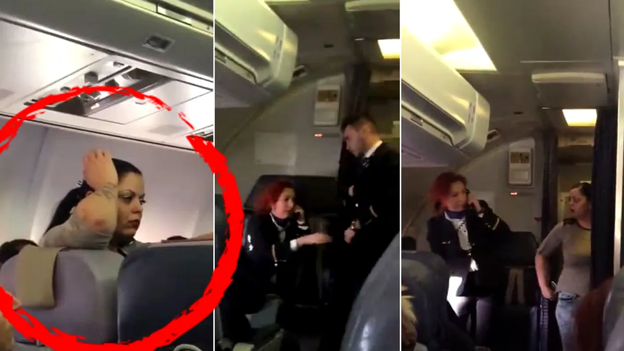 Incredibil. Aflată într-un avion plin cu români, o pasageră de etnie romă înjură o însoţitoare de zbor. “Taci, româncă spurcată!”