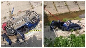 Sfârșit tragic pentru un tânăr din Olt! A murit după ce a căzut cu mașina într-un canal