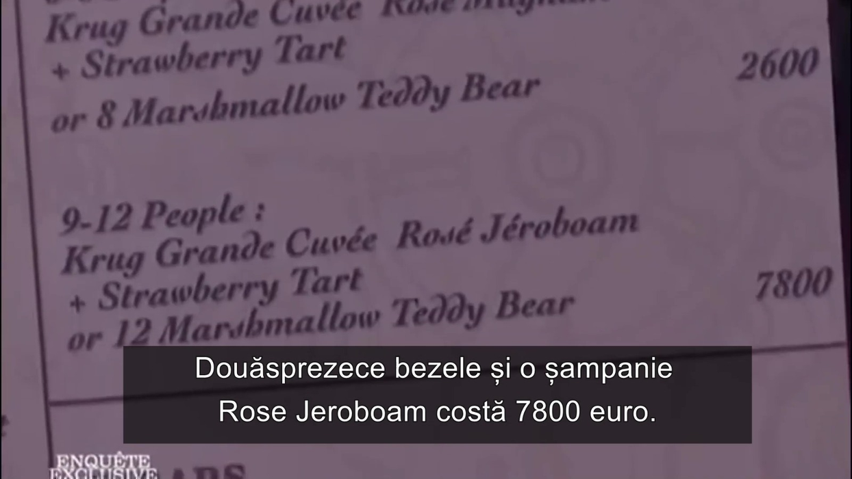 În local, meniul este foarte scump, însă acest lucru nu reprezintă o problemă pentru Bogdan Buzăianu